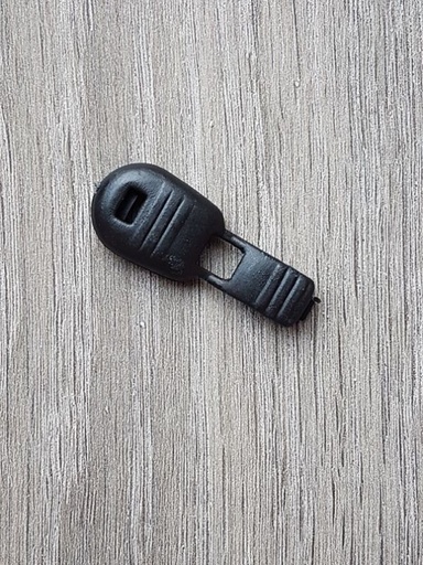 Kordelenden flach schwarz 15x19mm