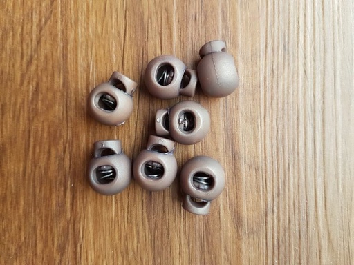 Kordelstopper 15x20mm taupe