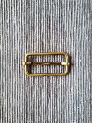 Schieber Gurtversteller Bronze 15x30 mm