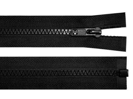 Reißverschluss 50 cm Grob 5mm Schwarz