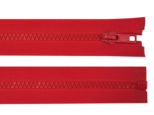 Reißverschluss 55 cm Grob 5mm Rot