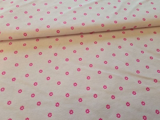 Canvas gepflockte Blümchen Rosa
