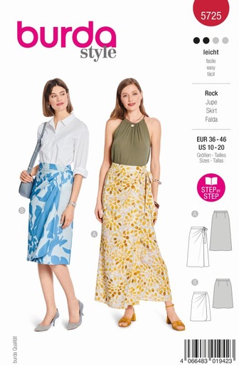 Schnittmuster rock Burda 5725