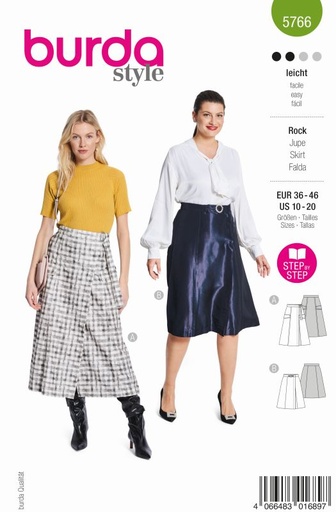Schnittmuster Rock Burda 5766
