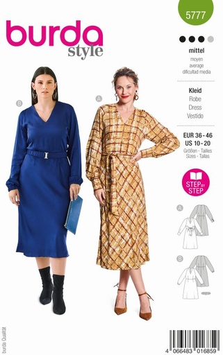 Schnittmuster Kleid Burda 5777