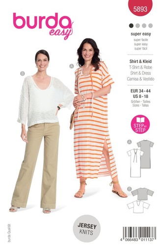 Schnittmuster Kleid&Shirt Burda 5893