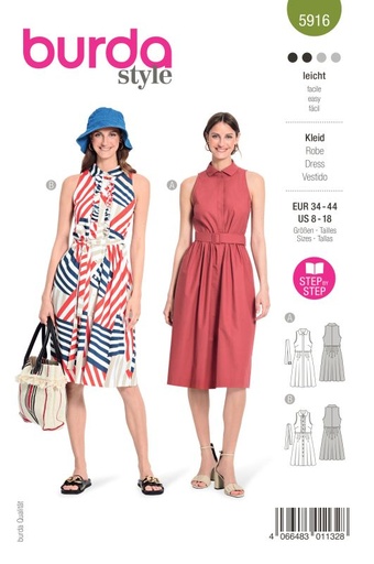 Schnittmuster Kleid Burda 5916