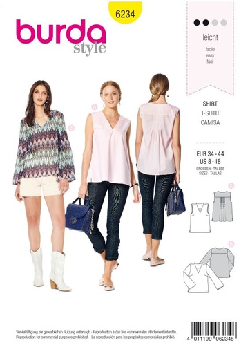 Schnittmuster Top Burda 6234