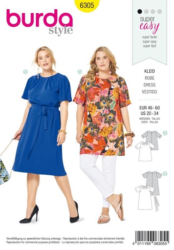 Schnittmuster Shirt Burda 6305