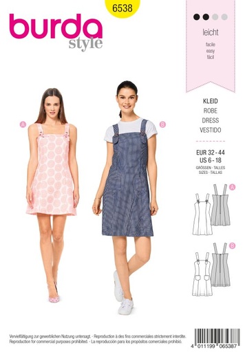 Schnittmuster Kleid Burda 6538