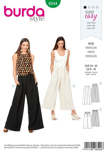 Schnittmuster Hose Burda 6544