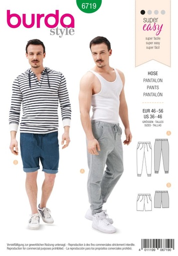 Schnittmuster Hose Burda 6719