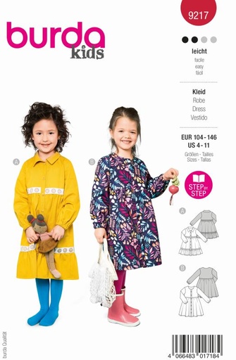 Schnittmuster Kleid Burda 9217