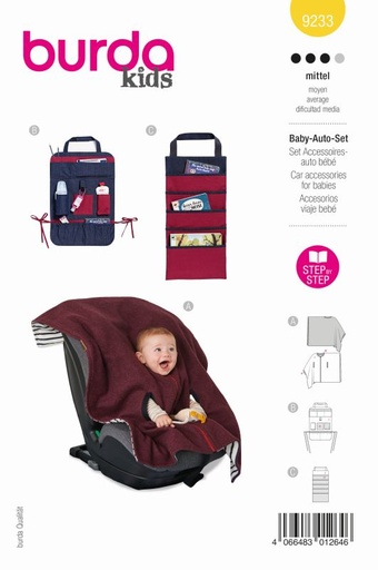 Schnittmuster Baby accessoires Burda 9233