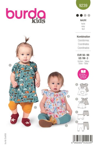 Schnittmuster Kombination Burda 9239