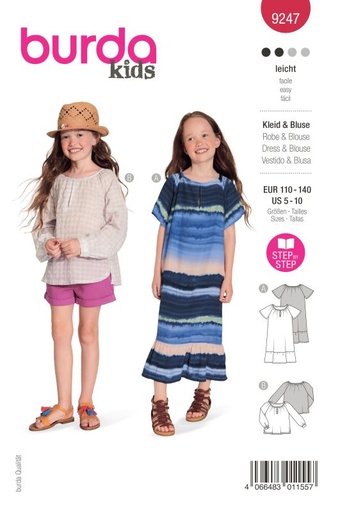Schnittmuster Kleid&Bluse Burda 9247