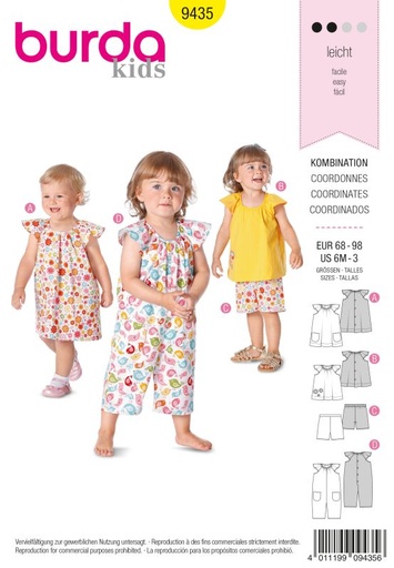 Schnittmuster Kombination Burda 9435