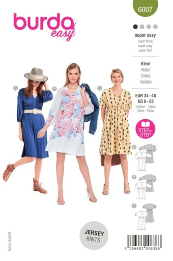 Schnittmuster Kleid Burda 6007