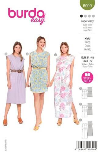 Schnittmuster Kleid Burda 6009