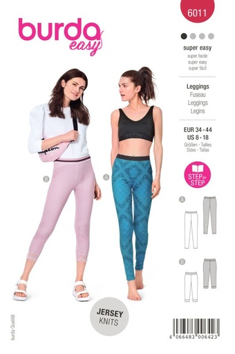 Schnittmuster Leggings Burda 6011