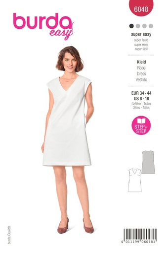 Schnittmuster Kleid Burda 6048