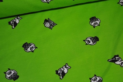 Jersey mini eulen grün