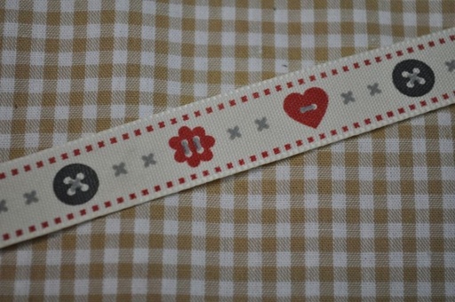 Ripsband Buttons schmal