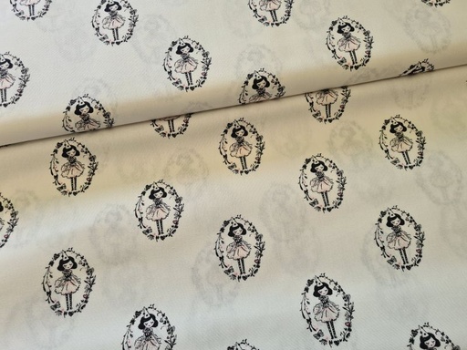 Baumwolle Arlequeen bei Poppy Weiß