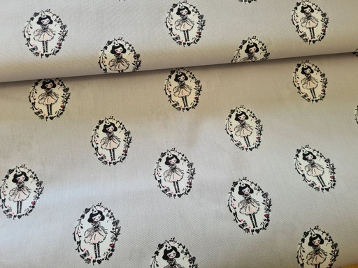 Baumwolle Arlequeen bei Poppy Hellgrau