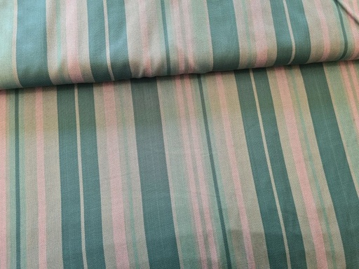 Viscose Streifen Petrol