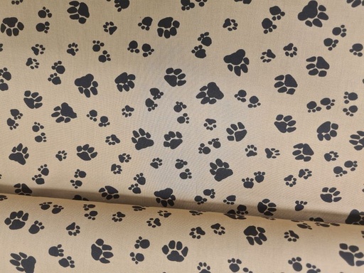 Baumwolle Pfoten/Tatzen hellbraun/dunkelbraun