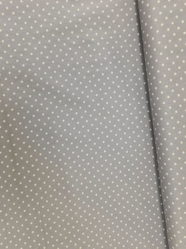 Baumwolle 2mm Pünktchen grau/hellgrau