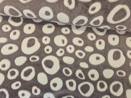 Mikrofleece Crazy Donuts Mauve