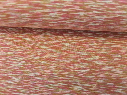 Bündchen Multi Stripes rosa/hellbraun