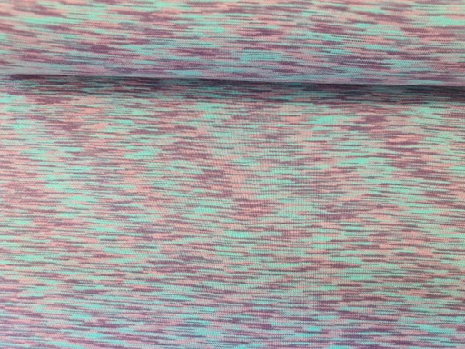 Bündchen Mulit Stripes aqua/rosa