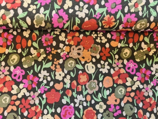 Alpensweat Blumen Khaki