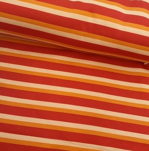 Wintersweat Colours Streifen rot/orange