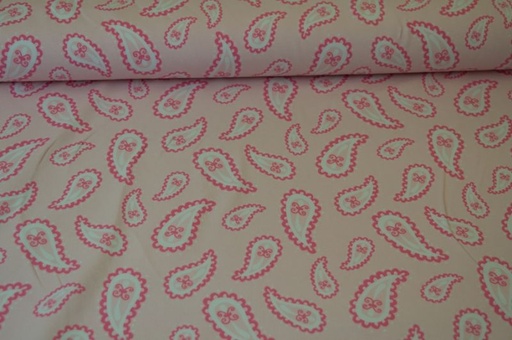 Jersey Paisley rosa