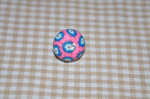 Knopf Fimo mit Steinchen 1