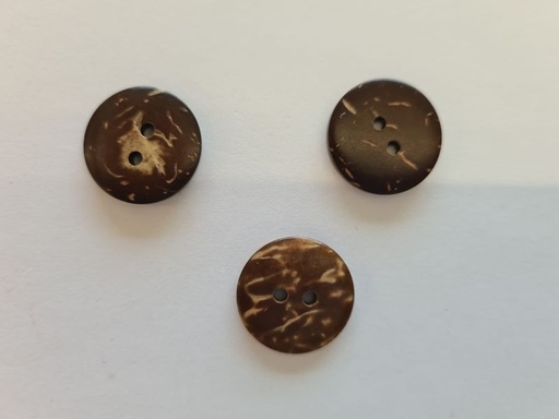 Knopf Kokosnuss doppelseitig 18mm