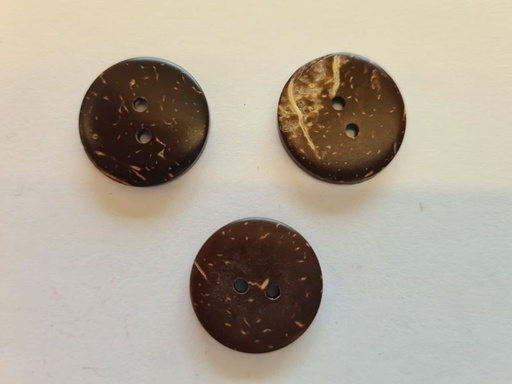 Knopf Kokosnuss doppelseitig 20mm