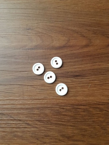 Knopf Uni weiß 11mm