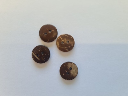 Knopf Kokosnuss doppelseitig 15mm