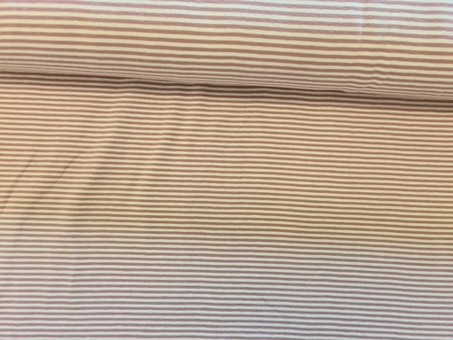 Jersey 2mm Streifen weiß/Altrosa
