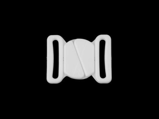 [900374.001] Bikini Verschluss Kreuz Kunststoff 20mm Weiß