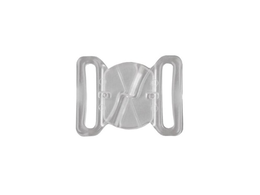 [900374.003] Bikini Verschluss Kreuz Kunststoff 20mm Transparent
