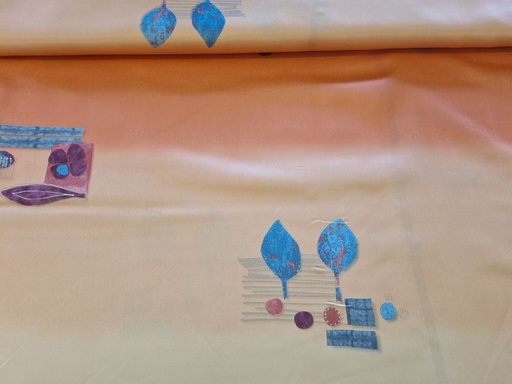 Mikro Satin Orangtöne und Kunstdrucke