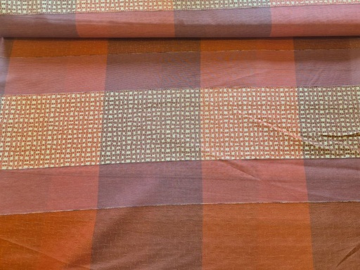 Gardinenstoff Chifon 1 Rost und Gold