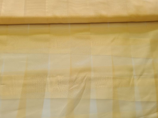 Gardinenstoff Chifon 8 Karo Golden Creme