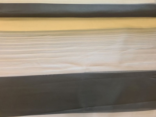 Gardinenstoff Chifon 13 Streifen weiß creme dunkelgrau